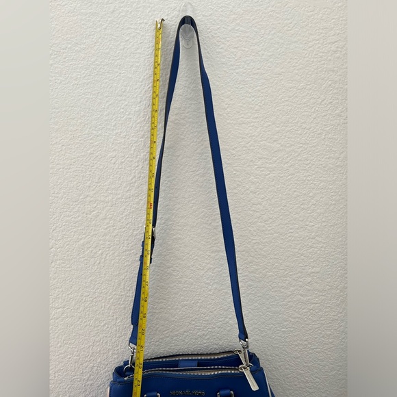 Michael Kors Sutton Saffiano Leather Satchel Handbag, Cobalt Blue. - Picture 12 of 13